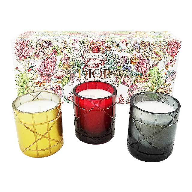 Dior ディオール カナージュ ミニ アロマ キャンドル セット ゴールド 