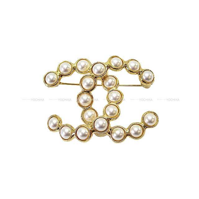 CHANEL シャネル ブローチ ココマーク パール 白 (ホワイト