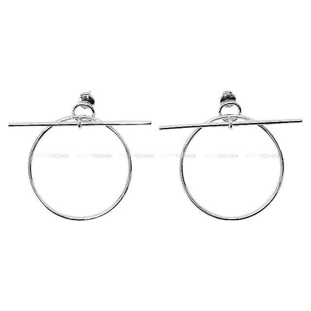 HERMES エルメス ピアス ループ エシャペ MM シルバー シルバー925 