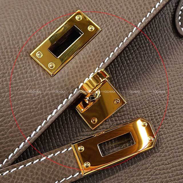 HERMES ケリーシルバー金具ブラウンリード 新品未使用 HERMES エルメス ショルダーバッグ ケリー ミニ ドゥ ケリー 20 無秩序