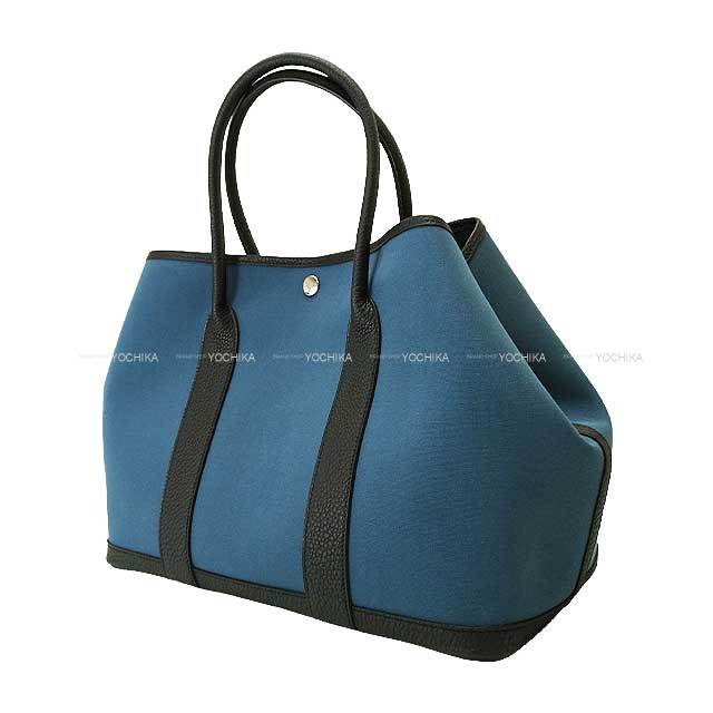 HERMES エルメス トートバッグ ガーデンパーティ 36 PM ブルー