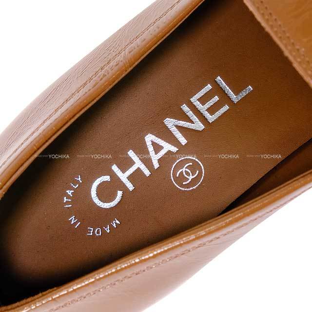 【美品】CHANEL ココマーク レザー パンプス　ブラウン　24ｃｍ 2024年秋冬 CHANEL シャネル パンプス レディース ローファー