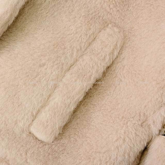 MaxMara ベージュ ポンチョ S MAX MARA マックスマーラ ポンチョ CAMBUSA テディベア ケープ