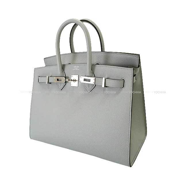HERMES エルメス ハンドバッグ バーキン25 セリエ 外縫い ブルー