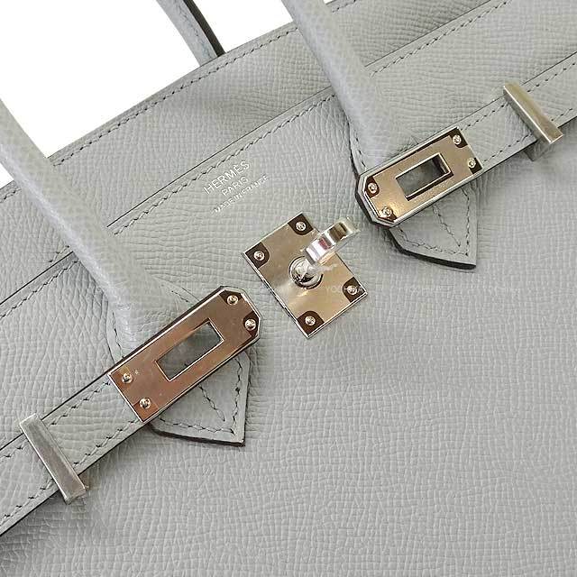 HERMES エルメス ハンドバッグ バーキン25 セリエ 外縫い ブルー