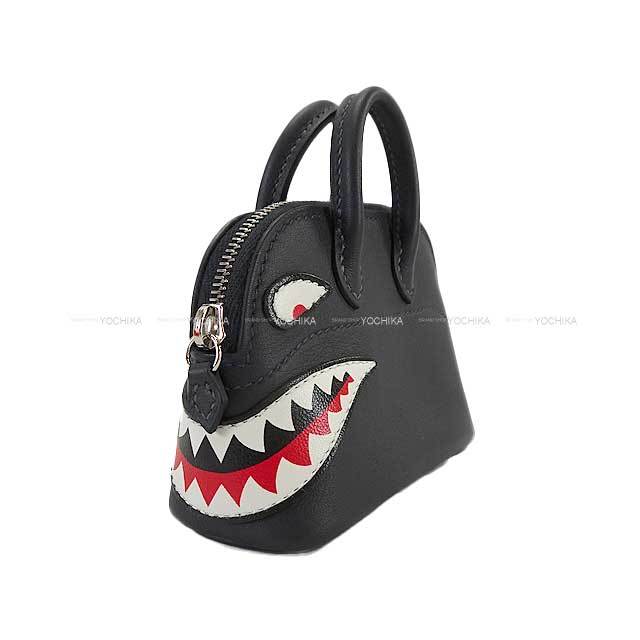 HERMES エルメス バッグチャーム ボリード シャーク キャバン(カバン 