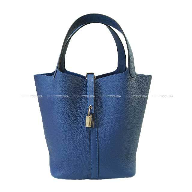 美品】HERMES／エルメス ピコタンロックGM トリヨンクレマンス ブルー 