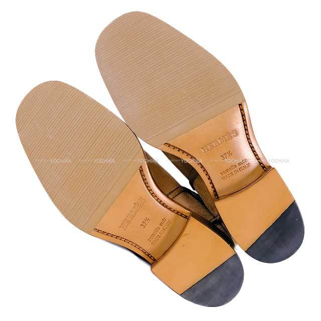 HERMES エルメス ブーツ レディース ショート バイカー Hロゴ #37.5