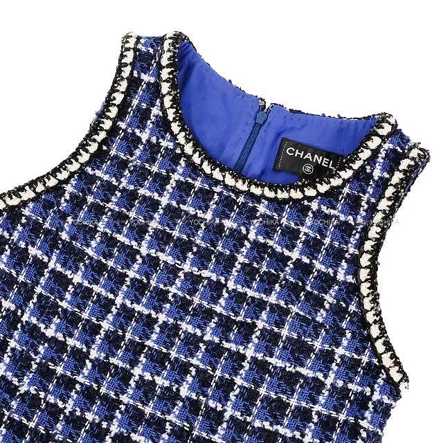 極美品 シャネル カメリアボタン フレアプリーツワンピース 40 シルク混 極美品 CHANEL シャネル カメリアボタン フレアワンピース 36