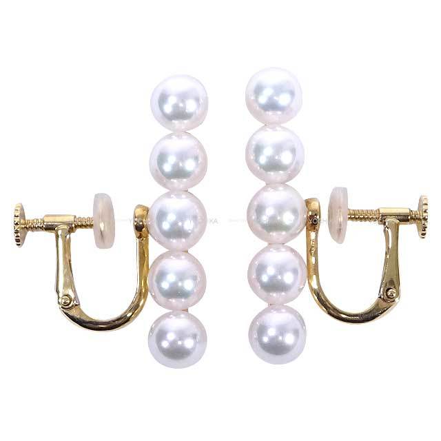 TASAKI 約9mmゴールドパール真珠 スタッドピアス