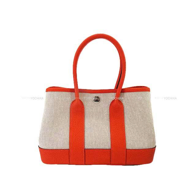 HERMES エルメス ハンドバッグ ネオ ガーデンパーティ 23 オレンジ 