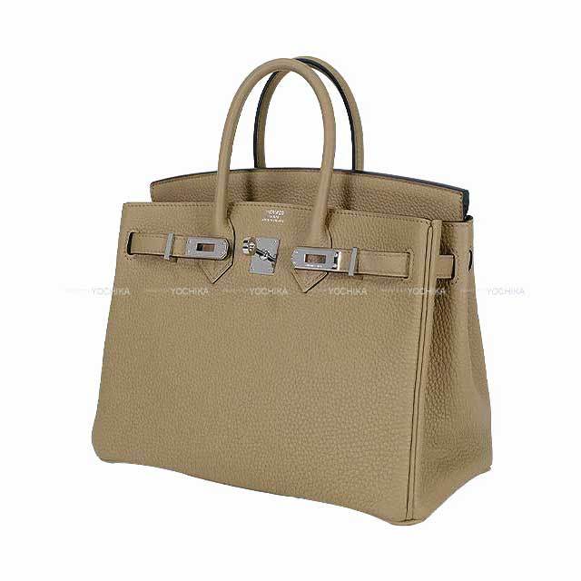 HERMES エルメス ハンドバッグ バーキン25 ベージュマルファ トゴ