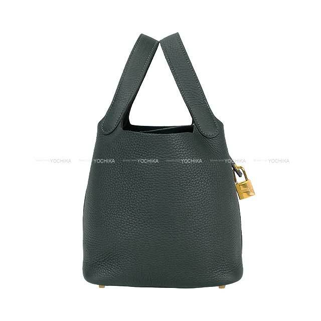 エルメス ピコタンロックPMサイズ ヴェールフォンセ/S金具 エルメス ピコタンロック18/PM ヴェールボスフォール トリヨン