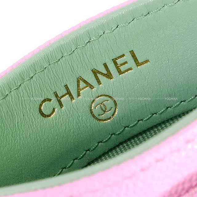 渋谷並木橋店】CHANEL シャネル カードケース チェーン ココ
