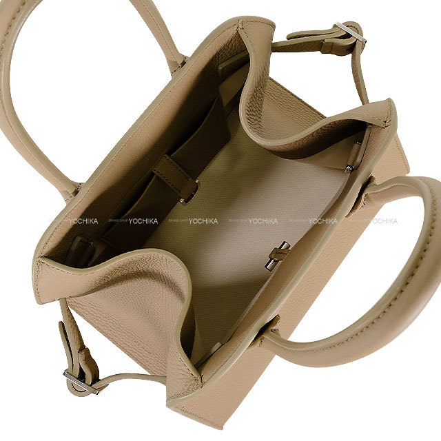 The Row ザロウ ハンドバッグ マルゴー 10 ダークトープ カーフスキン