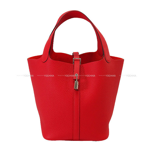 HERMES エルメス ピコタンロック MM 22 レッド ルージュラデュ HERMES エルメス ハンドバッグ ピコタンロック 22 MM ルージュラ
