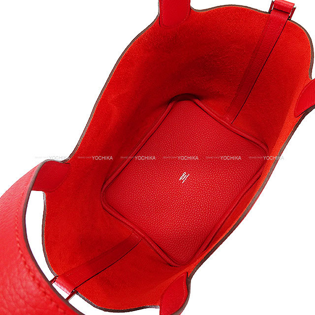 HERMES エルメス ハンドバッグ ピコタンロック 22 MM ルージュラ