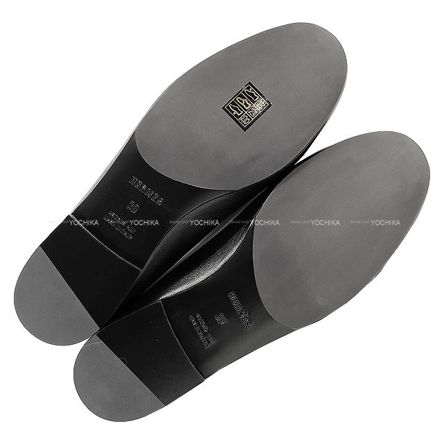 【極美品】エルメス　モカシン ジュリア　ブラック35.5 2025年最新】エルメスレディスモカシンジュリアの人気アイテム - メルカリ