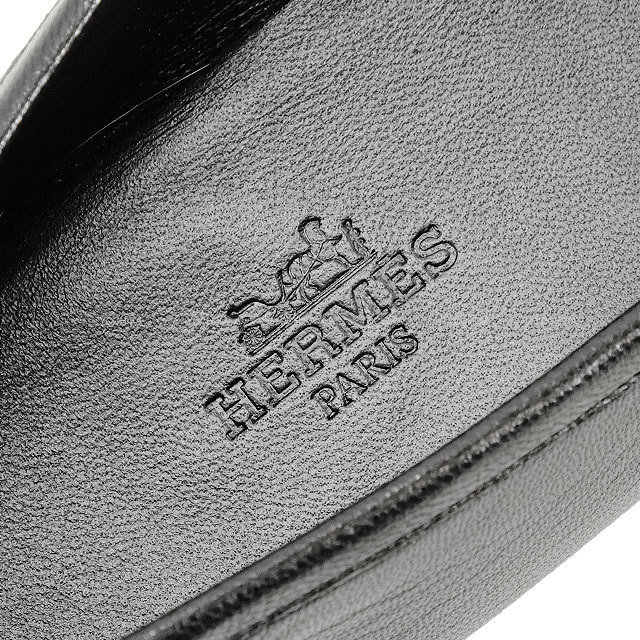 HERMES エルメス ローファー モカシン シューズ ジュリア #39 黒