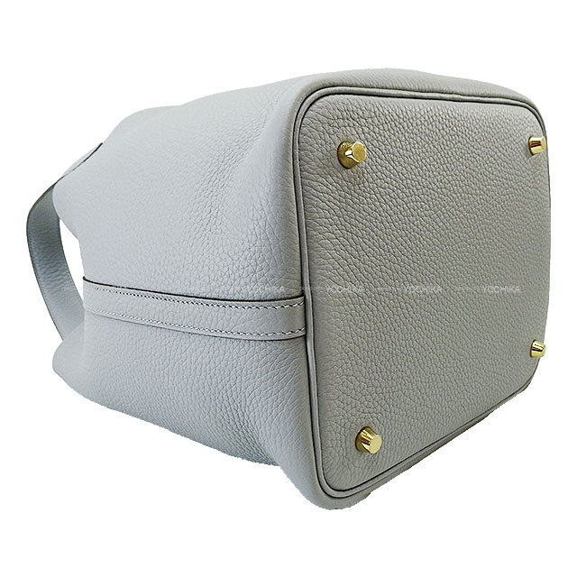 並行輸入　Hermès グレー ハンドバッグ ロック付き エルメス/ハンドバッグ/ピコタンロック カーゴ PM/ブルーグラシエ