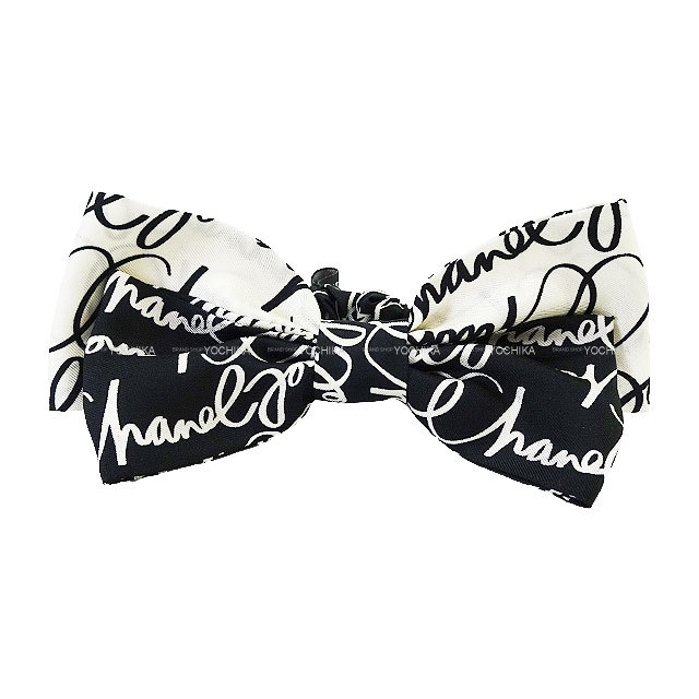 CHANEL シャネル シュシュ リボン ヘアアクセサリー 黒