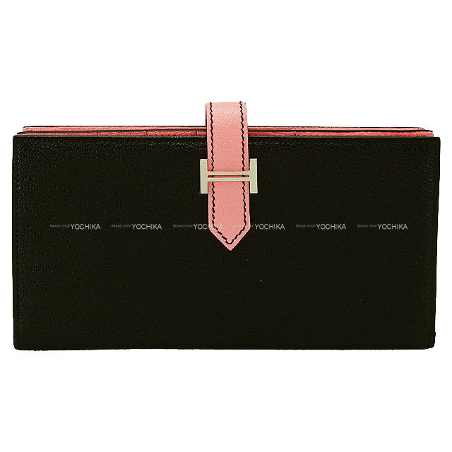 HERMES エルメス 長財布 ベアンスフレ スペシャルオーダー 黒 