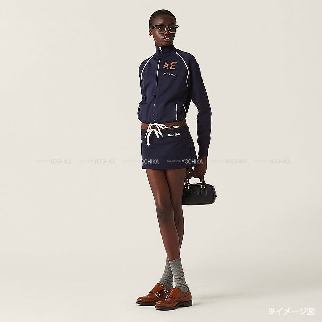 Miu Miu ミュウ ミュウ パーカー テクニカル ジップアップ スウェット  