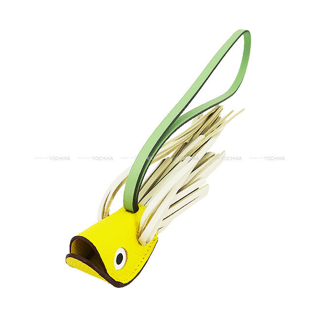 【一部予約！】 HERMES エルメス ジョーヌナプル 魚 ポワソン バッグチャーム 小物