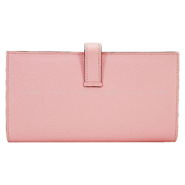 HERMES エルメス 長財布 ベアンスフレ ローズサクラ シェーブルミゾル