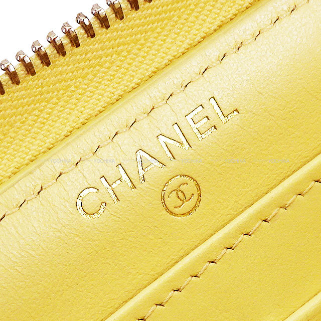 CHANEL シャネル 長財布 マトラッセ ココマーク 背面ポケット付  