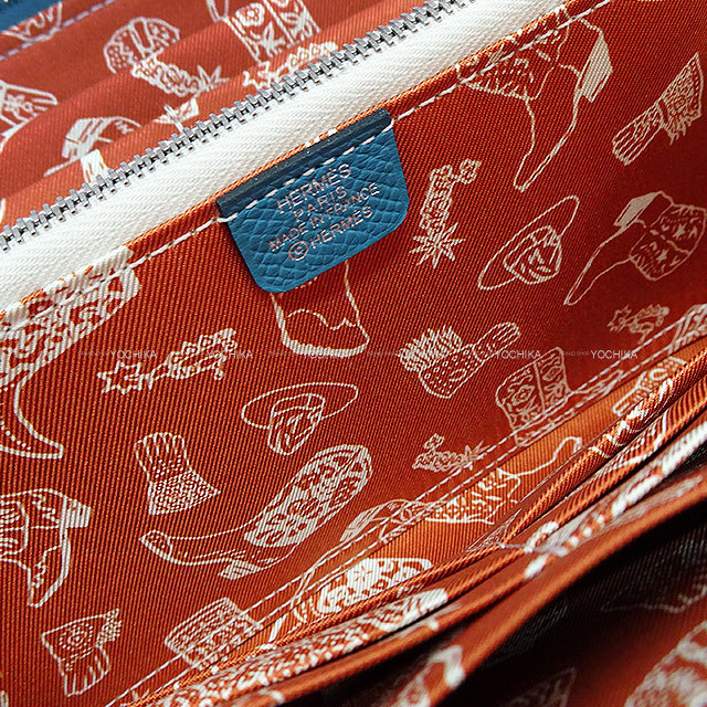 HERMES エルメス 長財布 アザップ シルクイン ロング Aunage Rodeo des  
