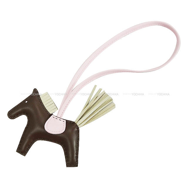 エレガント◆送料込【HERMES】ロデオ PM チャーム チョコレート HERMES エルメス バッグチャーム ロデオ PM ショコラ/クレ