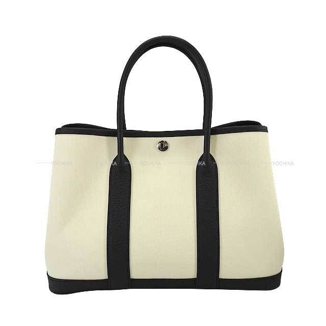 HERMES エルメス トートバッグ ガーデンパーティ 30 TPM バニラ  