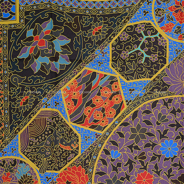 HERMES エルメス スカーフ カレ140 王室のコレクション ブルー