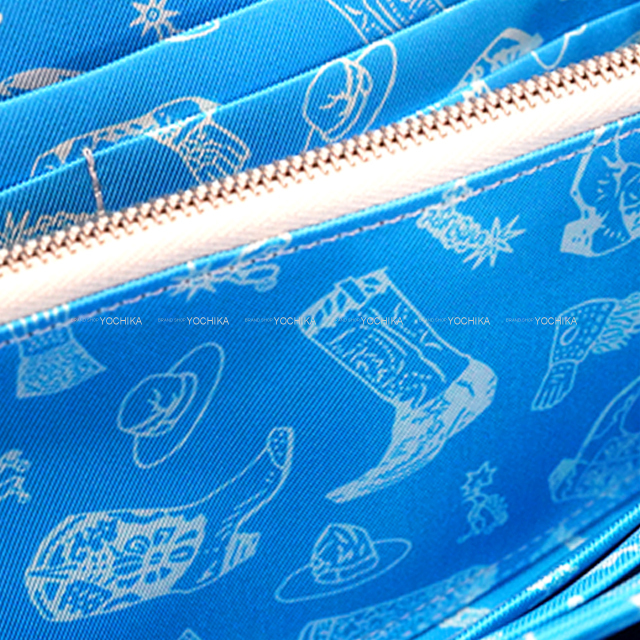 HERMES エルメス 長財布 アザップシルクイン カウガールたちの