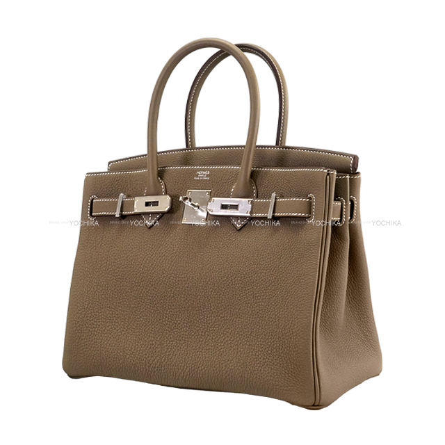 HERMES エルメス ハンドバッグ バーキン30 エトープ (エトゥープ) トゴ