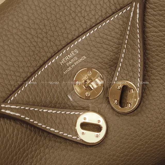 エルメス HERMES リンディミニ U刻印 エトゥープ ゴールド金具 トリヨン レディース ショルダーバッグ HERMES（エルメス） リンディ ミニ 2 W刻印 エトゥープ ゴールド金具