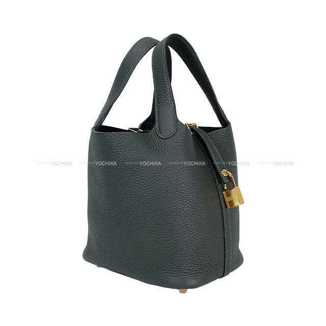 HERMES エルメス ハンドバッグ ピコタンロック 18 PM ヴェールフォンセ  