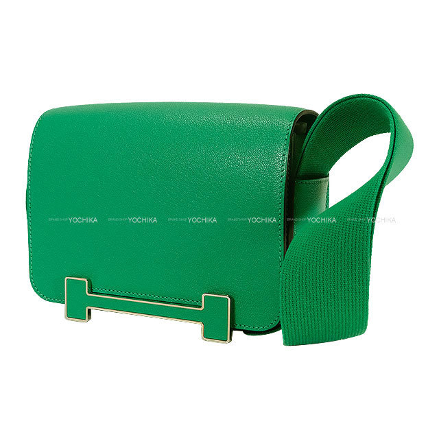 HERMES エルメス ショルダーバッグ ゲタ ミント (メンス) シェーブル