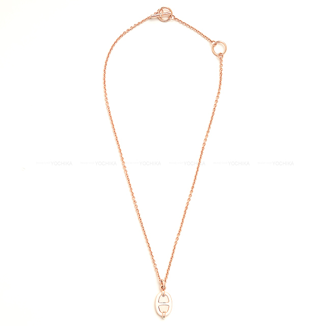 【ギフト◎ローズゴールド×6色】HERMES ミニMaillon ネックレス HERMES エルメス ネックレス ミニ マイヨン PM クリーム ローズ