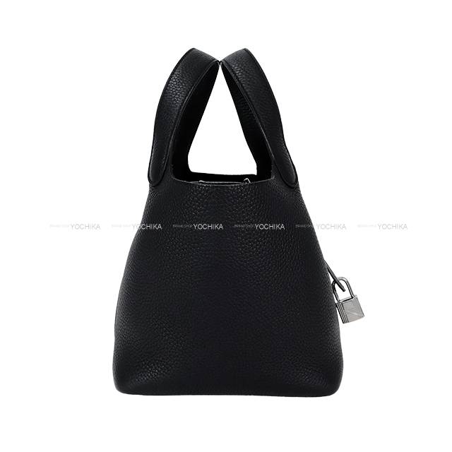 HERMES エルメス　ハンドバッグ　黒　ブラック HERMES エルメス ハンドバッグ ピコタンロック 18 PM 黒 (ブラック