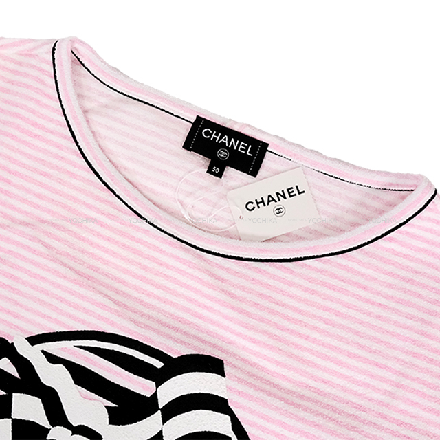 CHANEL シャネル 半袖Tシャツ レディース LA PAUSA ボーダー