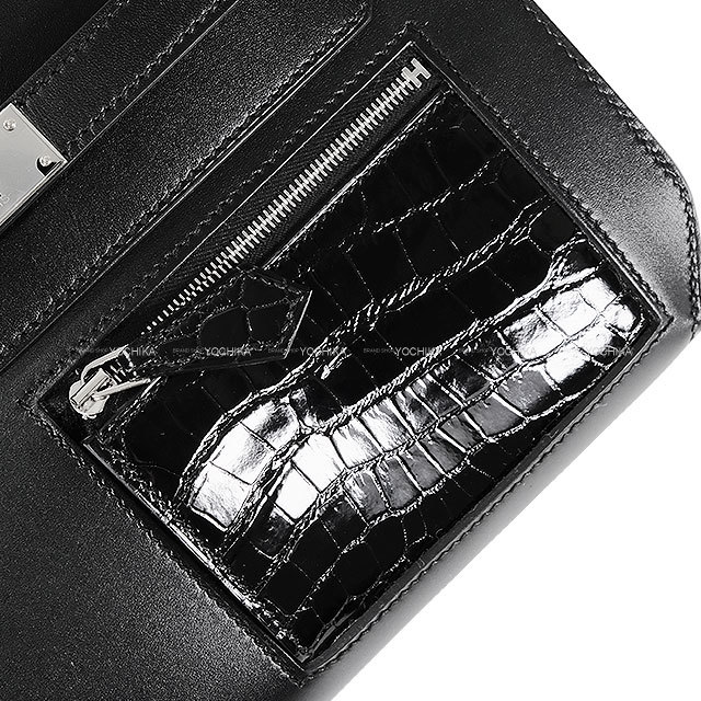 HERMES エルメス クラッチバッグ ケリーデペッシュ25 クラッチ 黒