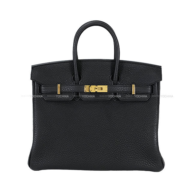 HERMES バーキン 25 黒 ハンドバッグ ゴールド金具 HERMES エルメス ハンドバッグ バーキン25 黒 (ブラック) トゴ