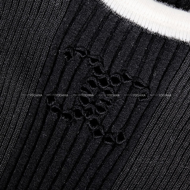 CHANEL シャネル タンクトップ ココマーク 黒 (ブラック)/白 (ホワイト
