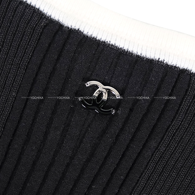 CHANEL シャネル タンクトップ ココマーク 黒 (ブラック)/白
