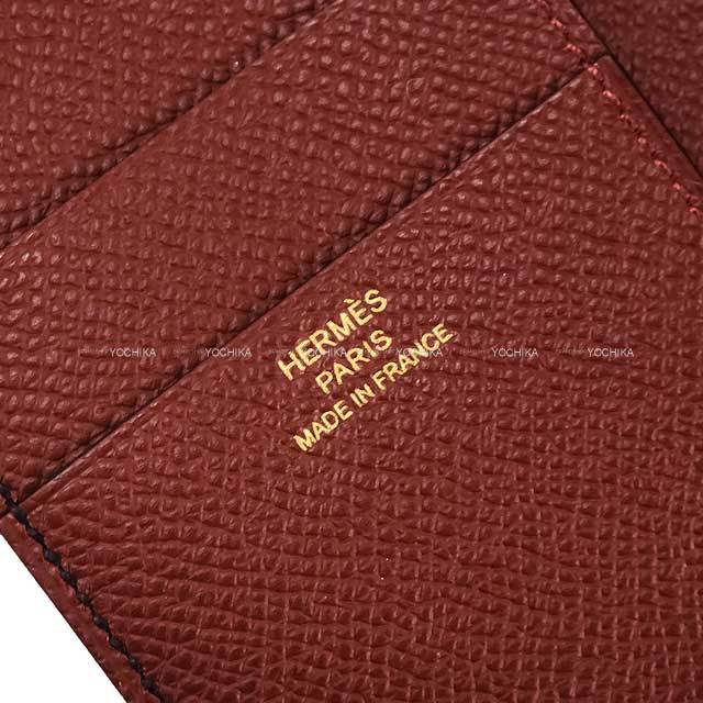 HERMES エルメス 三つ折り財布 ベアンコンビネ ヴェルソ 黒
