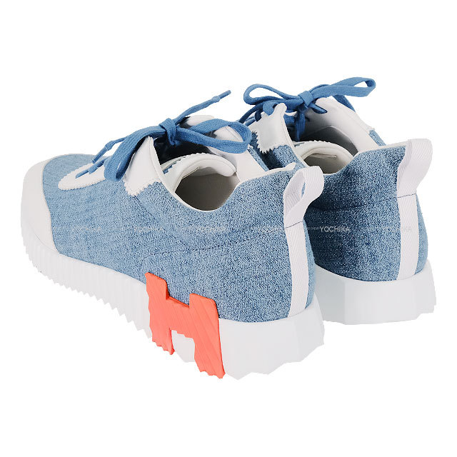 HERMES エルメス スニーカー メンズ バウンジング 白/ブルー