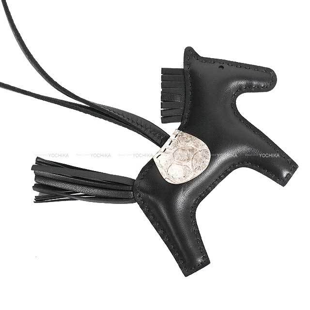 【希少アイテム】HERMES★バッグチャーム ロデオ PM Noir エルメス ロデオPM 黒 ソーブラック バッグチャーム 【新品