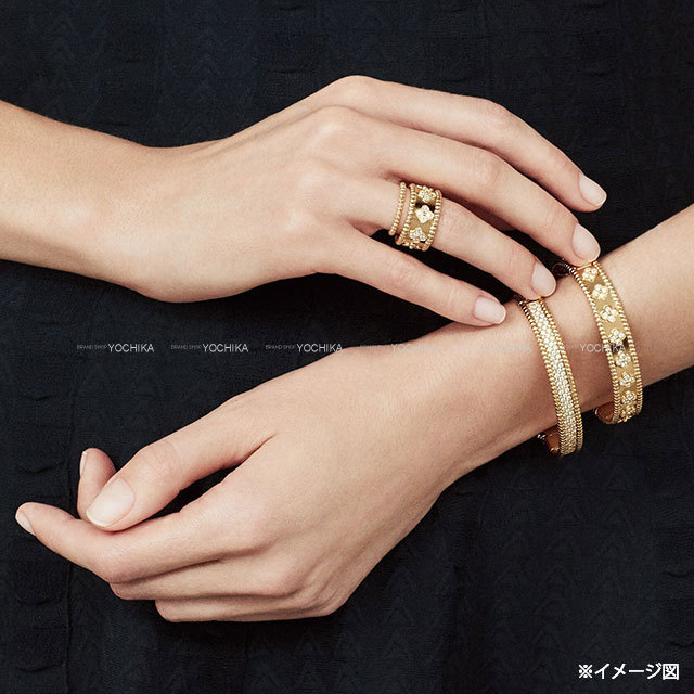 Van Cleef & Arpels ペルレ　ミディアム　イエローゴールド　51 Van Cleef & Arpels ペルレ スモール リング 51 ピンク